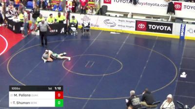 105 lbs Round Of 16 - Mya Pallone, Quakertown vs Teagan Shuman, Berks Catholic