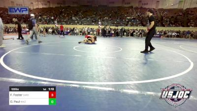 106 lbs Round Of 64 - Fox Foster, Cardinal Wrestling Club vs Daxton Paul, Maize WC