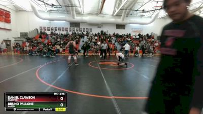 190 lbs Quarterfinal - Daniel Clawson, Riverton vs Bruno Pallone, Hardin