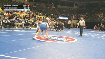 215 Class 4 lbs Cons. Round 1 - Dominic Stinson, Liberty vs Anthony Busby, St. Louis University High