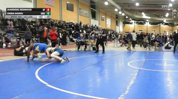 157 lbs 5th Place - Jhardene Redwood, North Providence vs Owen Diorio, Barrington