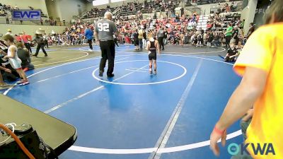 60 lbs Round Of 16 - Connor Carrington, Sallisaw Takedown Club vs Easton Meeker, Collinsville Cardinal Youth Wrestling