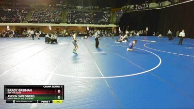 117 lbs Cons. Round 2 - Ayden Swedberg, Moen Wrestling Academy vs Brady Greiman, USA Mat Club