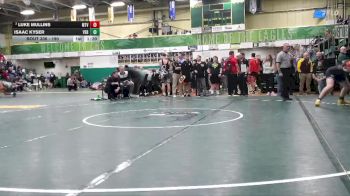190 lbs Champ. Round 2 - Luke Mullins, Mount Vernon vs Isaac Kyser, Vermillion