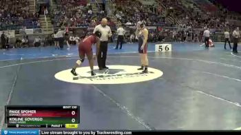 170 lbs Cons. Round 3 - Koiline Govergo, Fargo Davies vs Paige Spomer, Bismarck Century