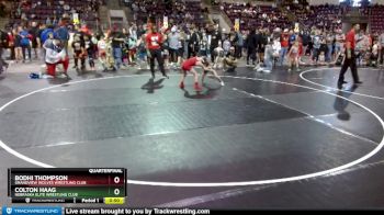 67 lbs Quarterfinal - Colton Haag, Nebraska Elite Wrestling Club vs Bodhi Thompson, Grandview Wolves Wrestling Club