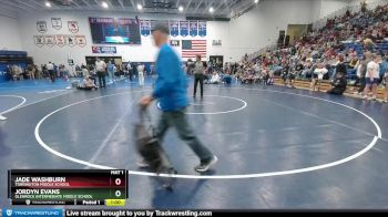 119-127 lbs 1st Place Match - Jordyn Evans, Glenrock Intermediate Middle School vs Jade Washburn, Torrington Middle School