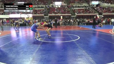 146 lbs Cons. Semi - Teaghan Pilon, Dillon Wrestling Club vs Josie Hartwell, Glasgow Wrestling Club