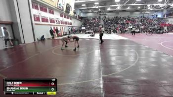 120 lbs Champ. Round 2 - Emanual Bolin, Winslow vs Cole Biter, Poston Butte