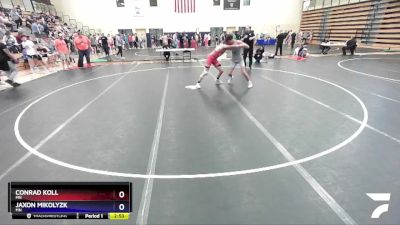 150 lbs Cons. Round 2 - Conrad Koll, MN vs Jaxon Mikolyzk, MN