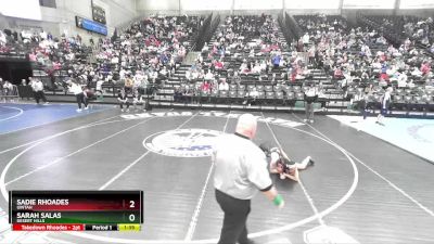 4A 105 lbs Quarterfinal - Sadie Rhoades, Uintah vs Sarah Salas, Desert Hills