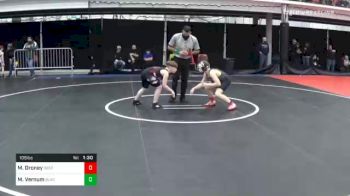 105 lbs Prelims - Michael Droney, Deep Roots WC vs Maveric Vernum, Black Belt