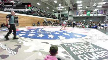 132 lbs Quarterfinals (8 Team) - Witt Myers, Stanley County vs Corbin Palsma, Bon Homme/Avon