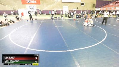 105 lbs Cons. Round 2 - Leah Wallway, BMA Wrestling vs Lily Runez, New Hampshire