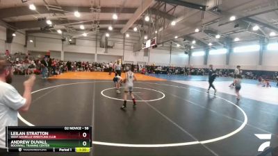 58 lbs Quarterfinal - Leilan Stratton, West Amarillo Wrestling Club vs Andrew Duvall, Rockwall Training Center