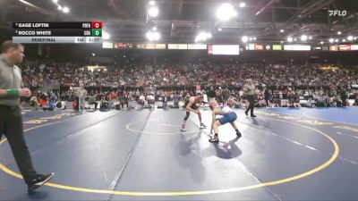 6A 113 lbs Semifinal - Gage Loftin, Post Falls vs Rocco White, Coeur D Alene