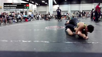 150 lbs Round 5 (6 Team) - Braiden Thomas, The Factory vs Walker Woodard, Circle Training Center