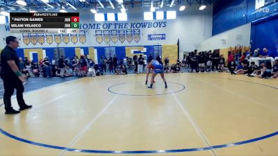 115 lbs Cons. Round 4 - Payton Gaines, Crestview High School vs Milani Velasco, YIC