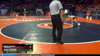 3A 106 lbs Cons. Semi - Brady Phelps, Schaumburg vs Deion Johnson, Flossmoor (Homewood)