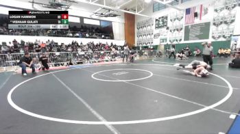150 lbs Champ. Round 2 - Logan Hammon, Huntington Beach vs Vishaan Gulati, Trabuco Hills