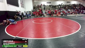 144 lbs 9th Place Match - Jordyn Willie, Central - Grand Junction vs Royce Guerrero, Fort Lupton