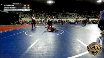 61 lbs Consi Of 16 #2 - Isaiah Brown, Elgin Wrestling vs Legend Ramsey, Del City Little League Wrestling