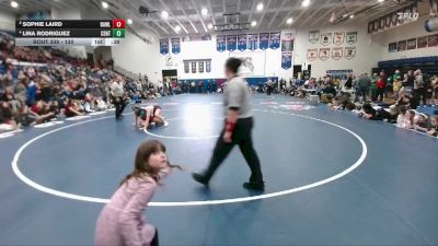 130 lbs 3rd Place Match - Sophie Laird, Rawlins vs Lina Rodriguez, Central