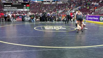 190 lbs Quarterfinal - Mia Davis, Williamsport-G vs Caroline Hattala, Quakertown-G