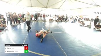 86 lbs Consi Of 4 - Jocelyn Torres, Threshold WC vs Hunter Mintzmyer, Cougar Club Wrestling