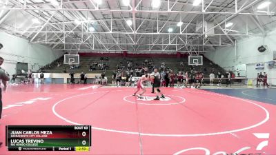 184 lbs Champ. Round 2 - Lucas Trevino, Rio Hondo College vs Juan Carlos Meza, Sacramento City College