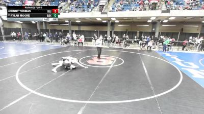 120 lbs Cons. Round 1 - Rylan Moore, Unattached vs Johnny Thomas, Normal
