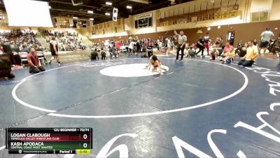 70/74 Round 2 - Logan Clabough, Temecula Valley Wrestling Club vs Kash Apodaca, Central Coast Most Wanted