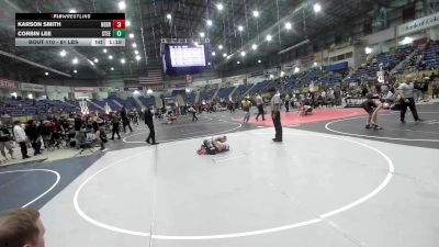 81 lbs Rr Rnd 1 - Karson Smith, Nebraska Boyz vs Corbin Lee, Steel City Reloaded WC