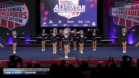 Twist & Shout - Courage [2026 L2 Junior - Flex - Small Day 2] 2026 NCA All-Star National Championship