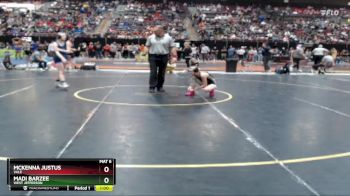 107 lbs Cons. Round 2 - Mckenna Justus, Vale vs Madi Barzee, West Jefferson