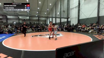 16U Boys FS - 215 lbs Cons. Round 2 - Hayden Belcher, OR vs Jose Rivera, OR