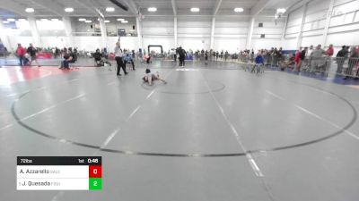 72 lbs Consi Of 8 #1 - Anthony Azzarello, Salem NH vs Jonathan Quesada, Fisheye WC