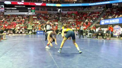 1A-144 lbs Cons. Round 3 - Tully Wood, Wayne, Corydon vs Jaxon Gordon, Riverside, Oakland