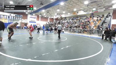 285 lbs Champ. Round 2 - Tevita Likio, Rubidoux vs Jose Lopez, Alemany