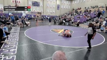 157 lbs Quarterfinal - Sam Wyland, Eastside vs Luke Louzensky, Kirkwood