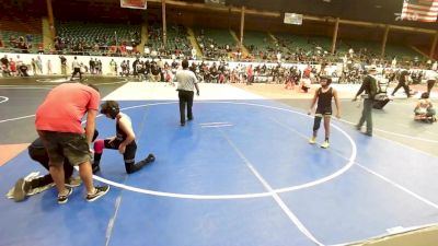 98 lbs Consolation - Santino Martinez, NM Beast vs Josiah Romero, Raven's