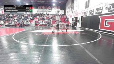 126 lbs Semifinal - Henry Thomas, Glenns Ferry vs Naylin Hogan, Declo
