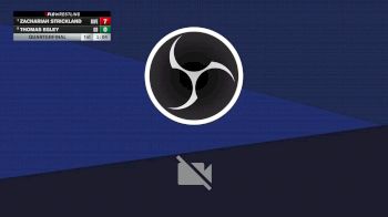 5 - 120 lbs Quarterfinal - Zachariah Strickland, Riverbend vs Thomas Egley, Great Bridge