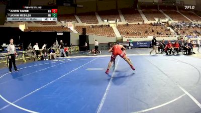 132-D4 Champ. Round 1 - Jaxon McBiles, Pima High School vs Justin Yazzie, Monument Valley High School