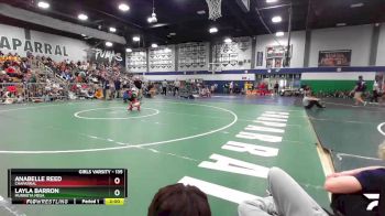 135 lbs 1st Place Match - Anabelle Reed, Chaparral vs Layla Barron, Murrieta Mesa