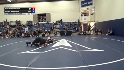 124 lbs 3rd Place Match - Isabel Navarro, Menlo College vs Jasmina Immaeva, Missouri Valley