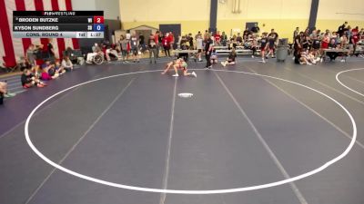 105 lbs Cons. Round 4 - Broden Butzke, WI vs Kyson Sundberg, SD