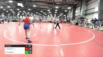 120 lbs Rr Rnd 2 - Justin Travers, Buffalo Valley White vs Austin Fesinger, Pit Crew Blue