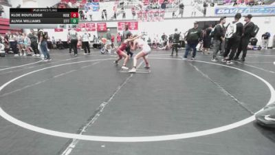 80 lbs Rr Rnd 2 - Kloe Routledge, Husky Wrestling Club vs Alivia Williams, Standfast