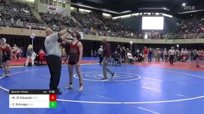 152 lbs Quarterfinal - Matthew Di Eduardo, Bridgewater, NJ vs Zack Schrage, Elmira, NY